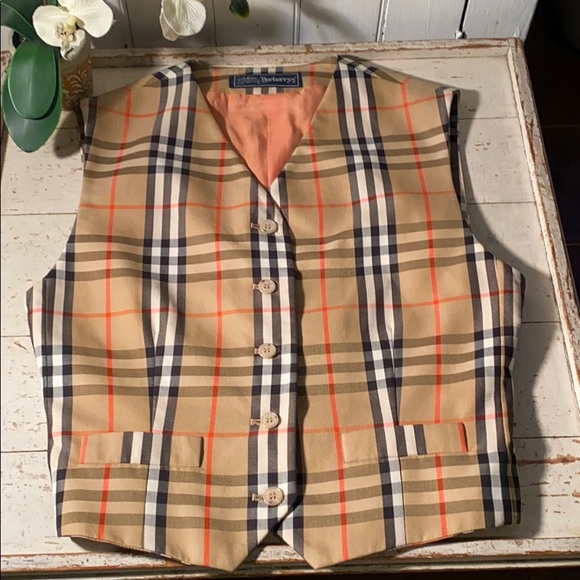 Burberry Jackets & Blazers - Fantastic Classic Burberry Plaid 5 Button Vest